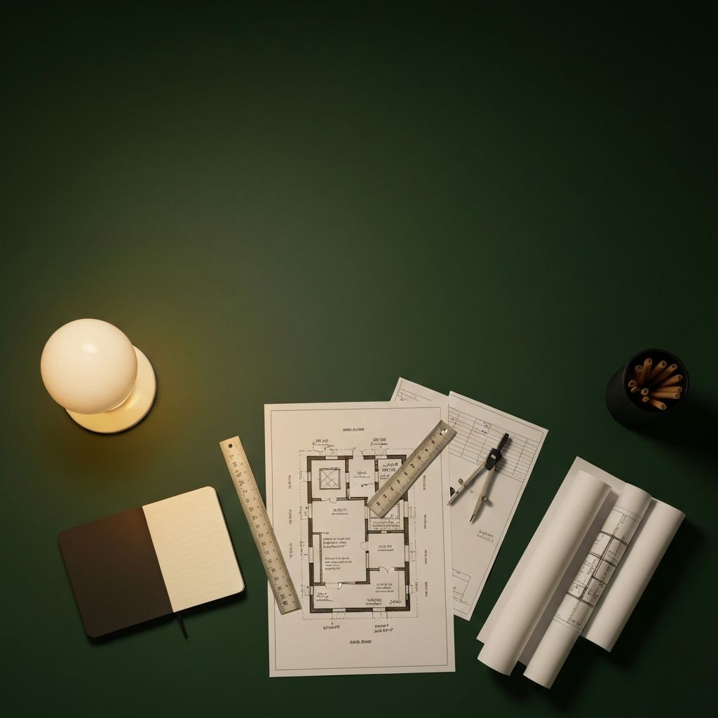 Blueprint and planning tools representing Prolifity's deliberate process
